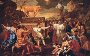 Nicolas Poussin - The Adoration of the Golden Calf - National Gallery, London, England